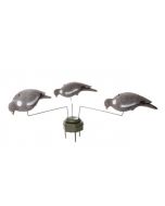 Decoy Duiven/kraaien carousel Triple Motion met 3 armen 