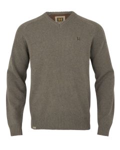 Härkila Vincent Merino V-Hals Pullover Dark Sand