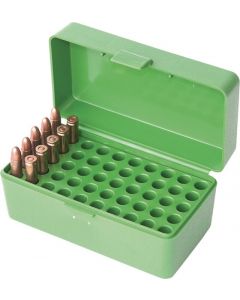 2422-HORN-10 MTM Case Gard Ammo Box 50 Round Flip-Top 22 Hornet Green