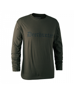 Deerhunter Logo T-shirt L/S Bark green