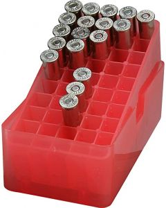 24J-50-38-30 MTM Case Gard Slip-Top Ammo Box 50 Round Round Hole 38 - 357 Red