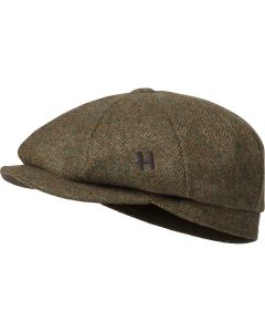 Häkila Kenmore Cl. baker boy cap Forest Green/Herringbone