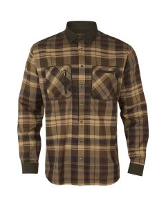 Pajala shirt Beige w/brown