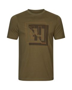 Härkila H-logo S/S T-shirt Dark olive