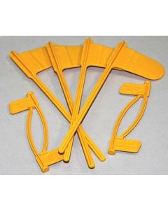 24CFP MTM Case Gard Pistol & Rifle Chamber Indicator Flags Bright Yellow