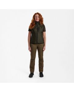 4543-361 Lady Mossdale Quilted Waistcoat Forest Green