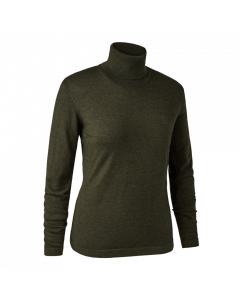 8346 Lady Darlington Roll Neck Green Melange