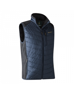 DEERHUNTER Moor Padded Waistcoat with knit - Dark Blue