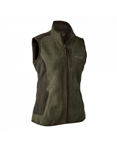 Deerhunter Lady Pam Bonded Fleece Waistcoat- Graphite Green