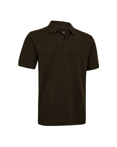 8687-544 Deerhunter Griffin Polo Shirt - Otter Brown