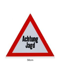 Signaalbord aluminium „Achtung Jagd“ 56 cm - 2mm dik - ProLoo