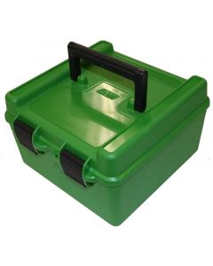 24H50-XL-10 MTM Case Gard Deluxe Ammo Box 50 Round Handle 300 WSM 300 Rem Ultra Mag Green