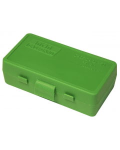 24P50-9M-10 MTM Case Gard Ammo Box 50 Round Flip-Top 9mm 380 ACP Green