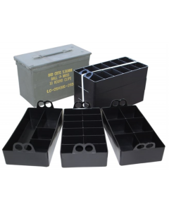 24ACO MTM Case Gard Ammo Can Organizer Insert - Sold as 3-Pack, 22 compartments 