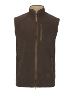 Härkila Sandhem sherpa fleece waistcoat Demitasse brown