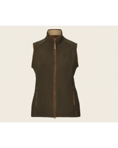 Härkila Sandhem sherpa fleece waistcoat W in Willow green