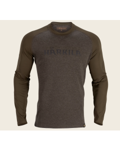Härkila Metso L/S tshirt Olive Night/Willow Green