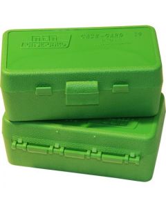 24P50-38-10 MTM Case Gard Ammo Box 50 Round Flip-Top 38 - 357 Green