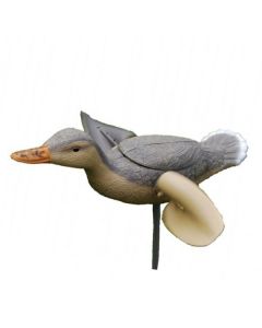 Spinwing eend 53cm grijs/wit 6stuks