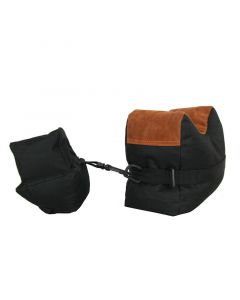 Gun Rest Bag Leather Front and Rear