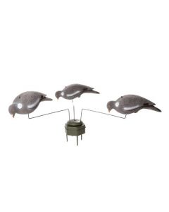 Decoy Duiven/kraaien carousel Triple Motion met 3 armen 