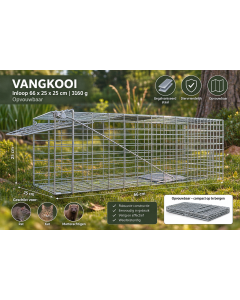 Vangkooi inloop 66 × 25 × 25 cm – opvouwbaar